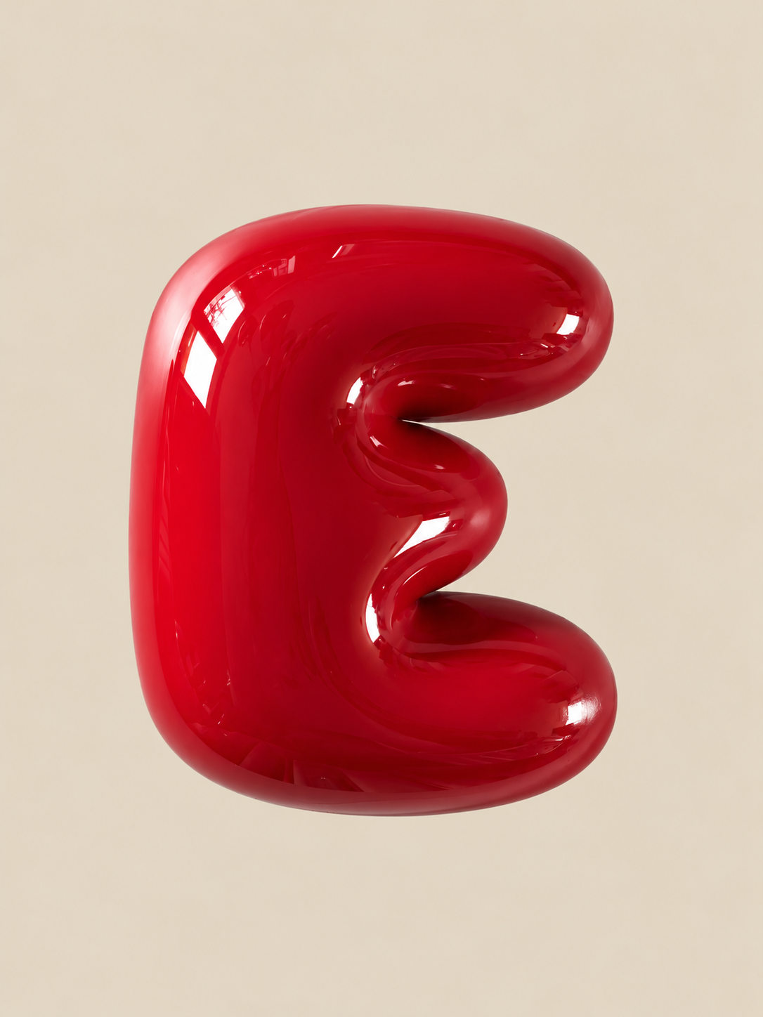 3D bubble letters Glanzend