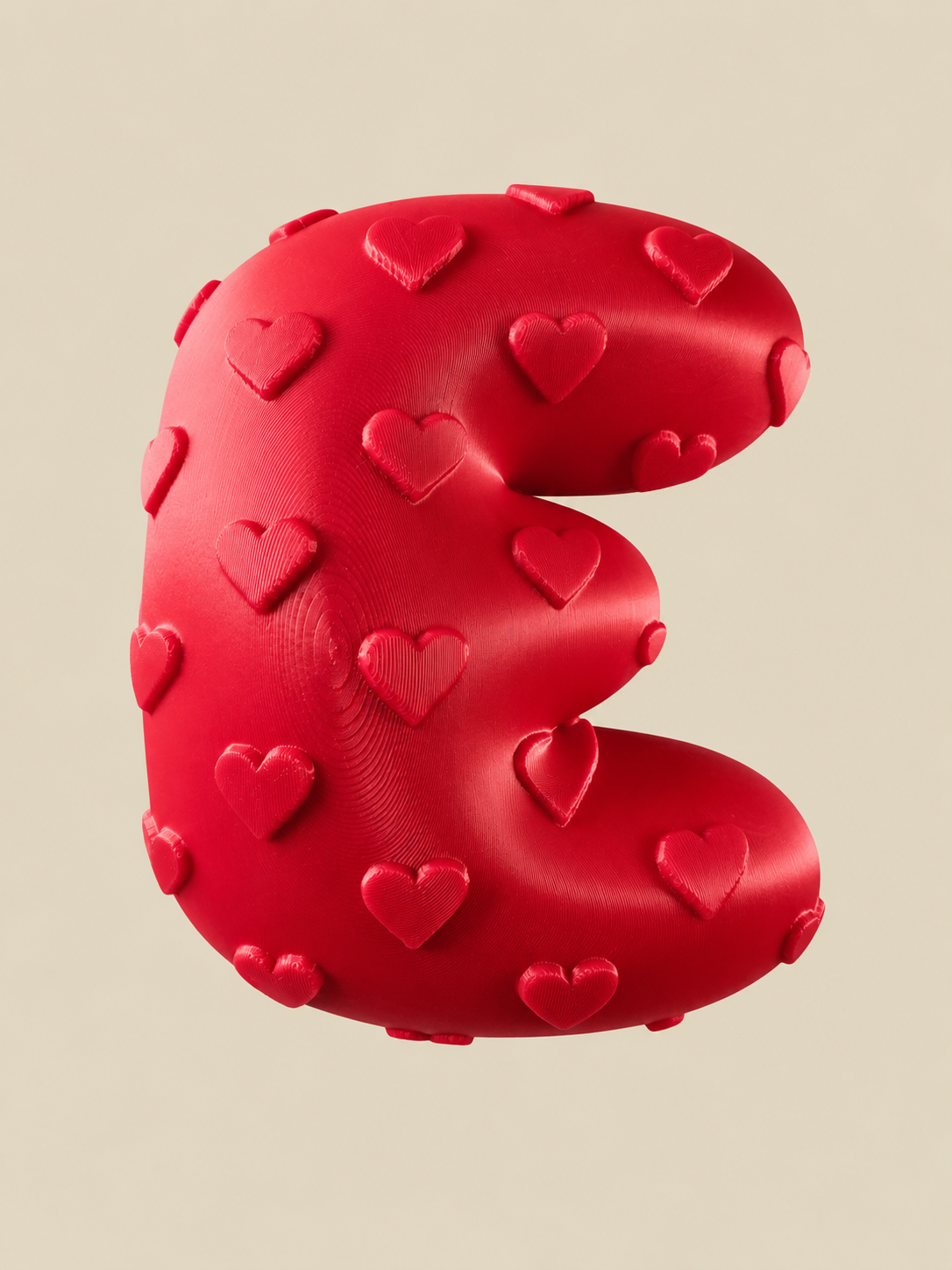 3D bubble letters Hartjes