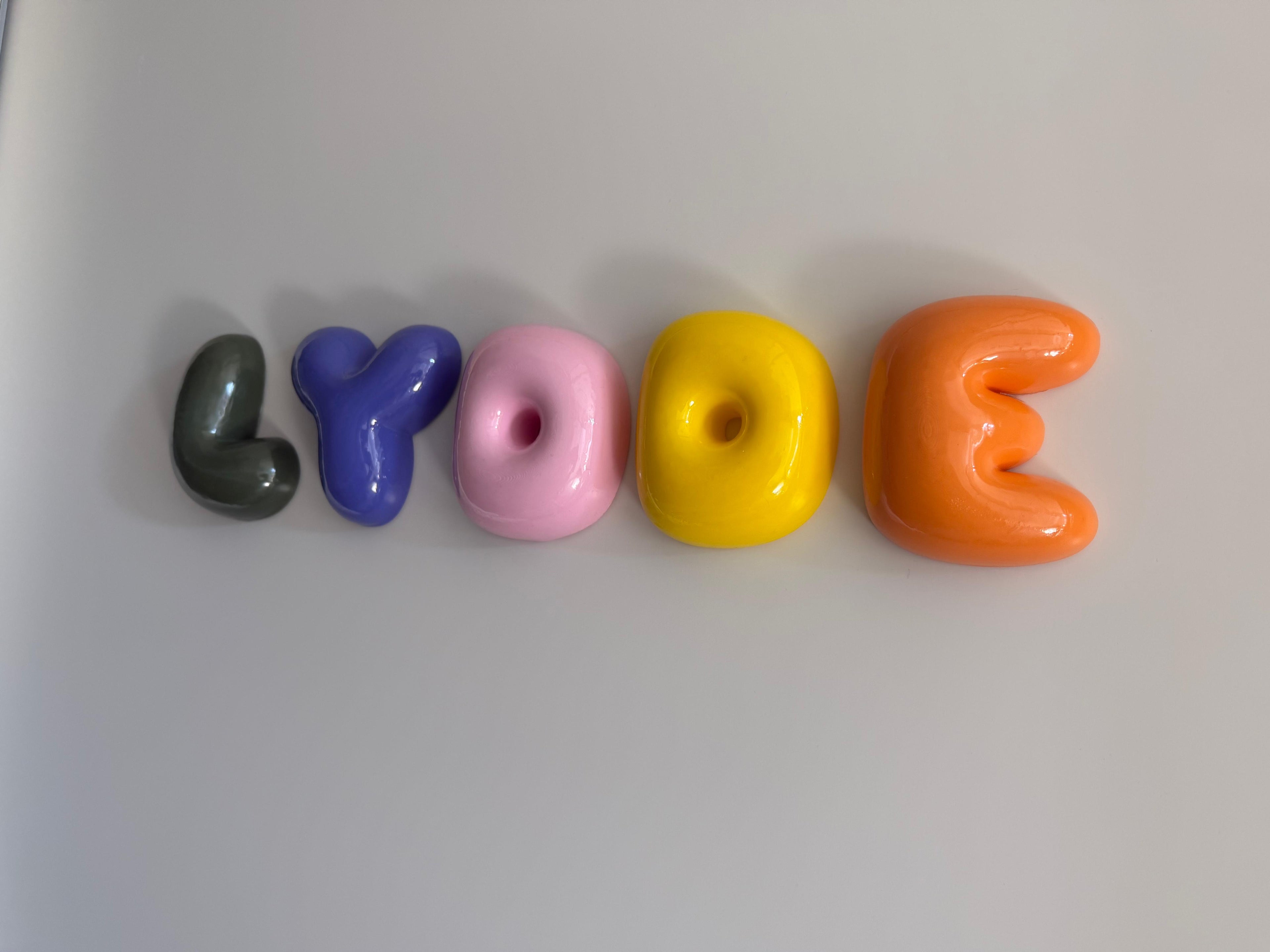 3D Bubble Letters