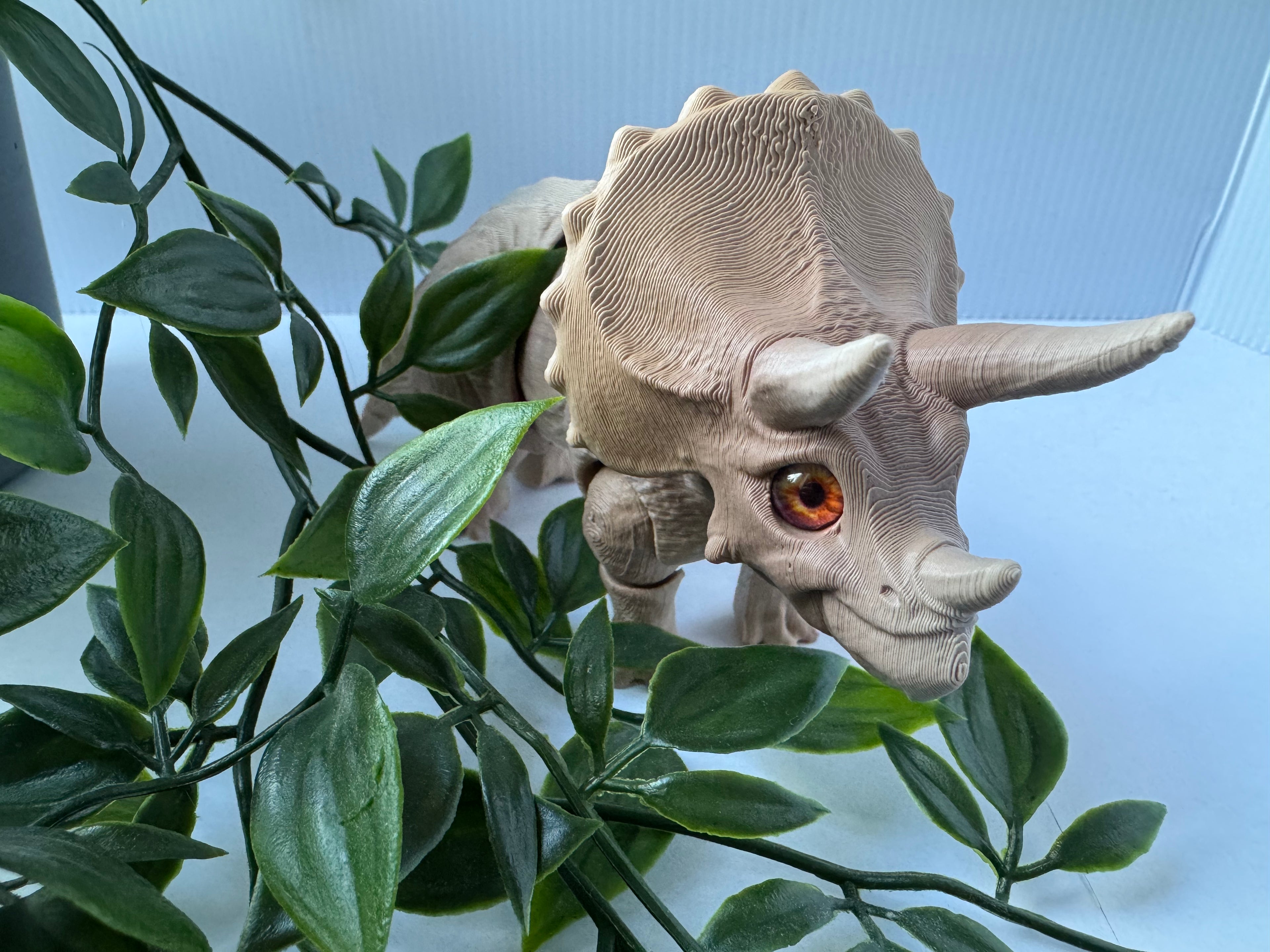 Articulated Triceratops dinosaurus fidget toy