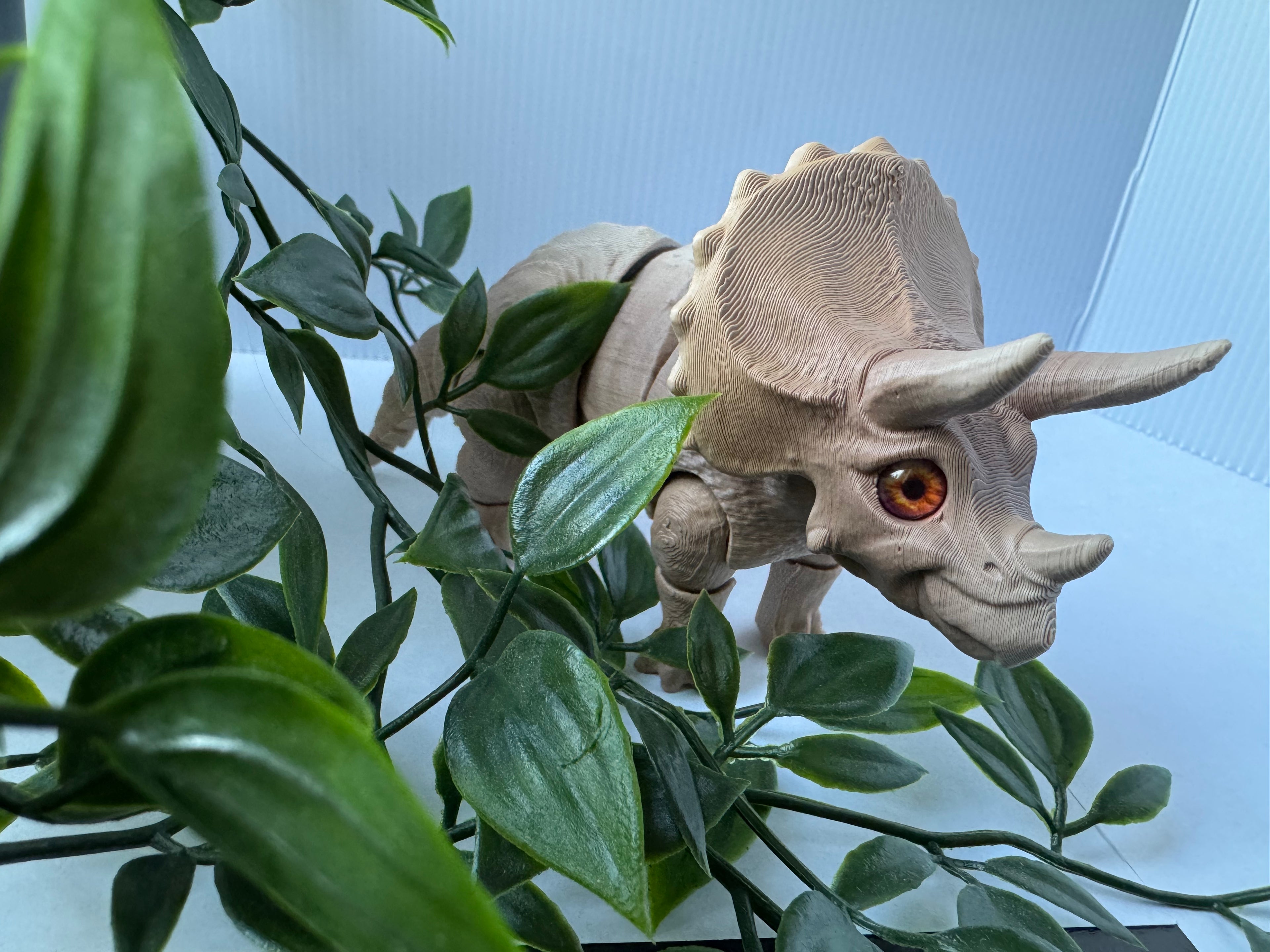 Articulated Triceratops dinosaurus fidget toy
