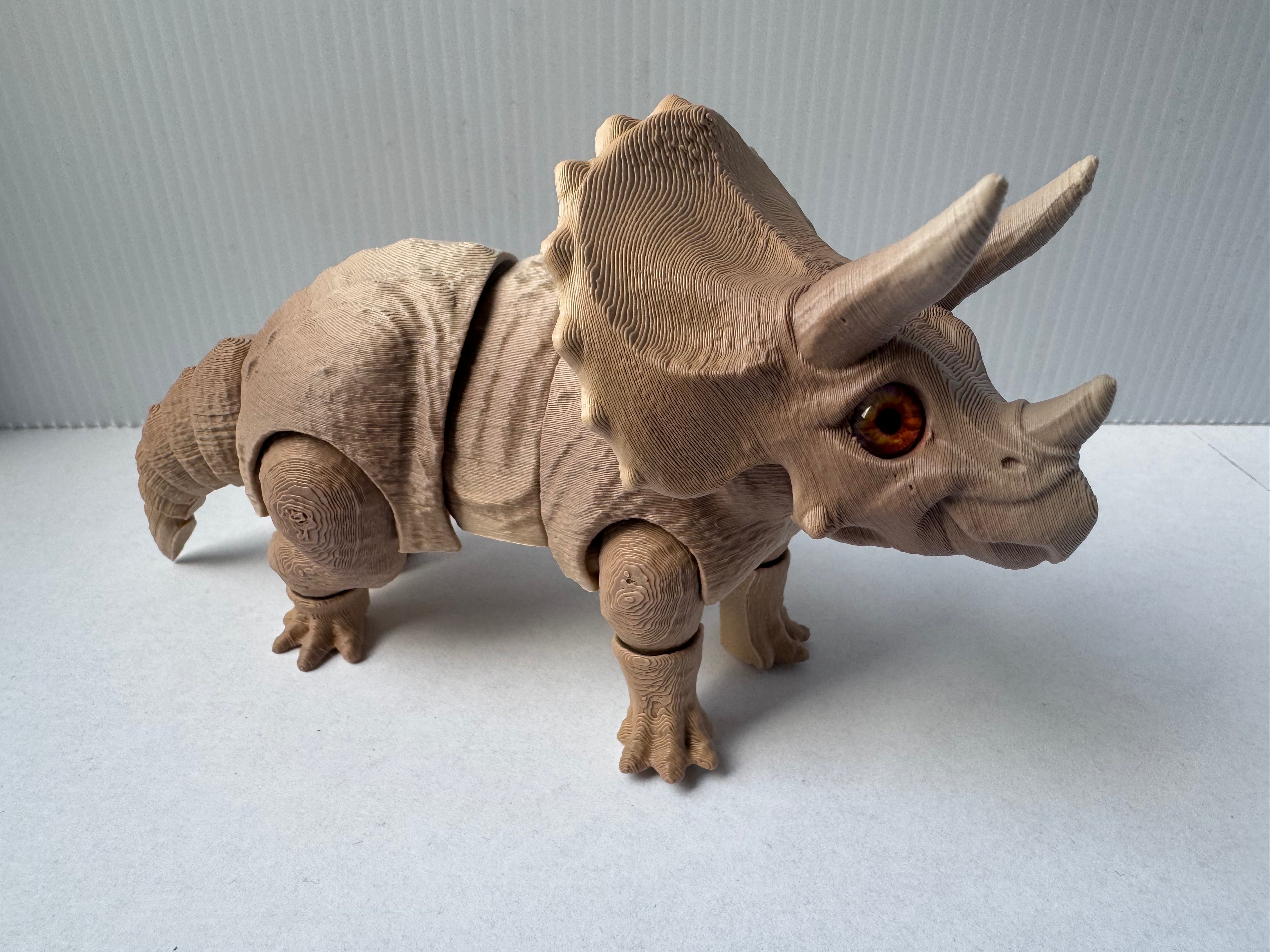 Articulated Triceratops dinosaurus fidget toy