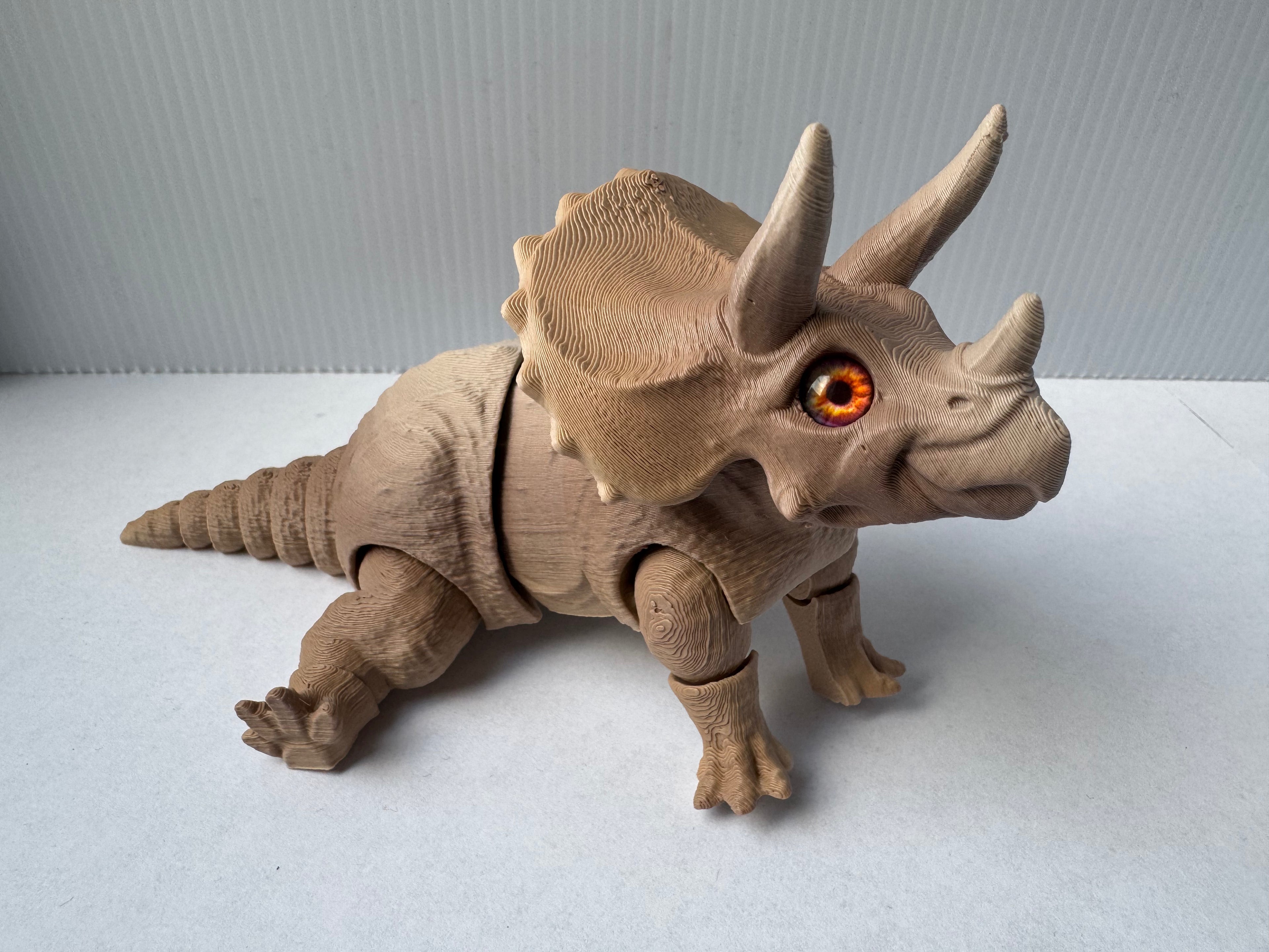 Articulated Triceratops dinosaurus fidget toy