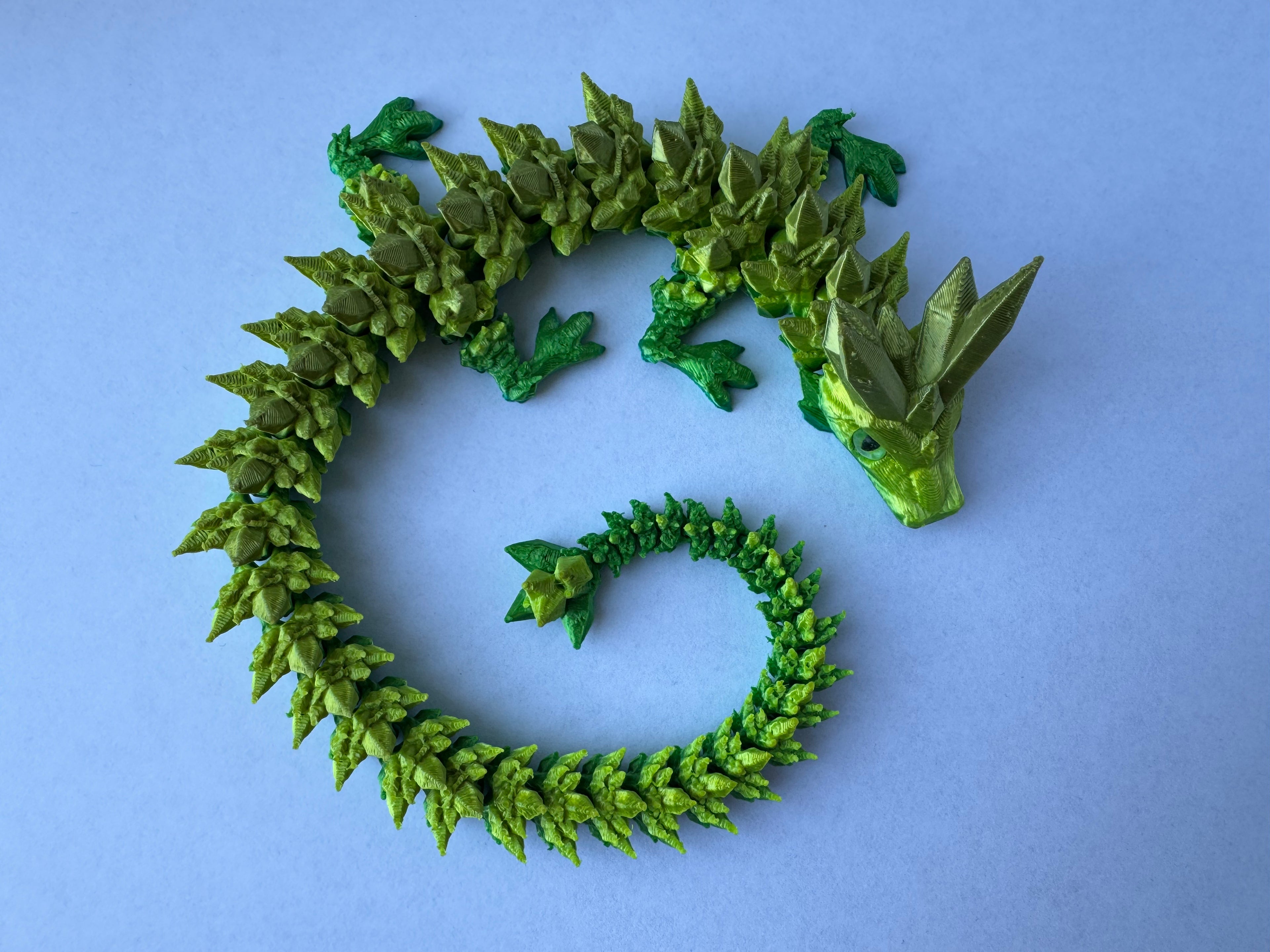 Articulated Crystal dragon fidget toy