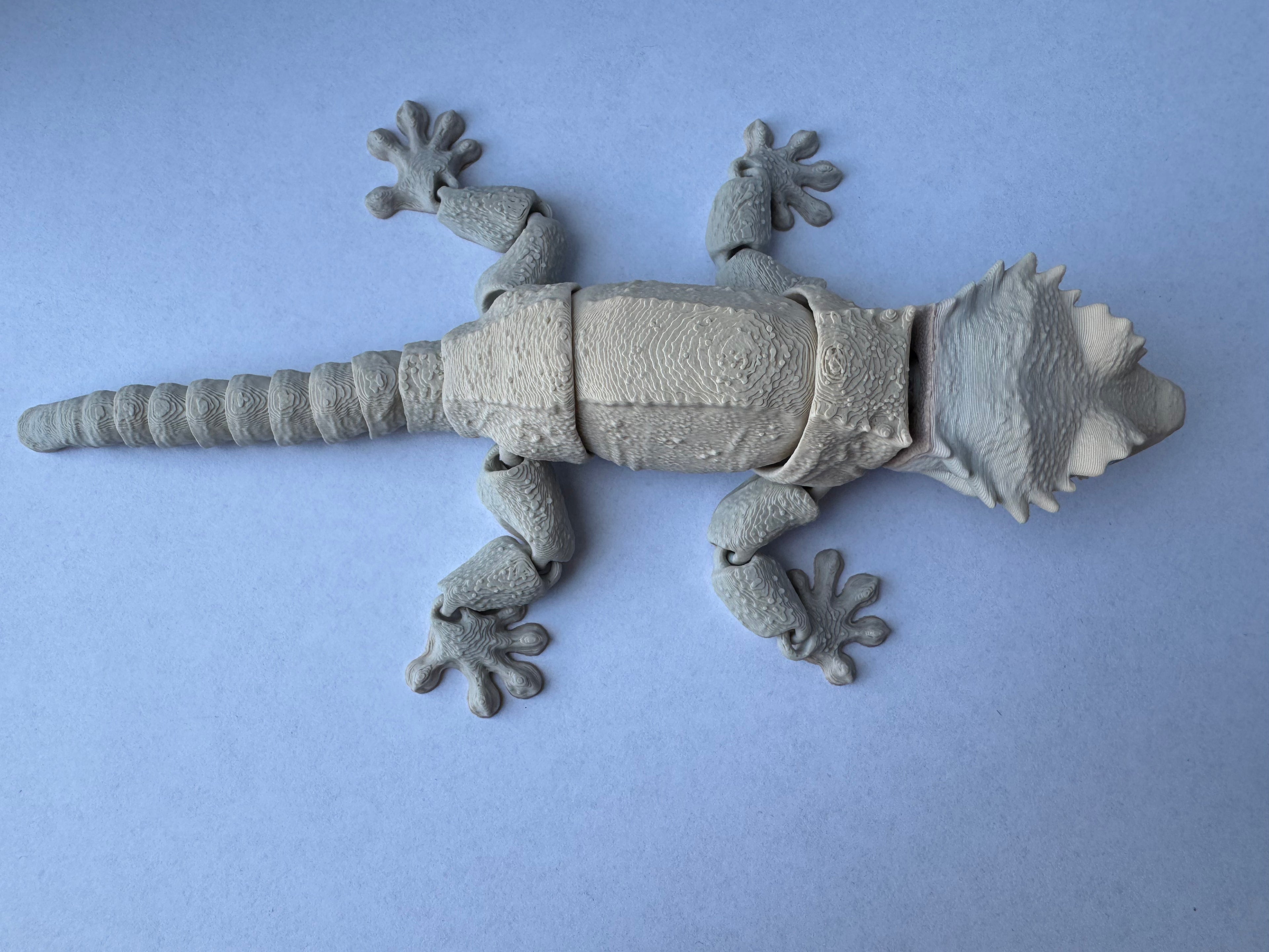 Articulated Crested Gekko fidget toy
