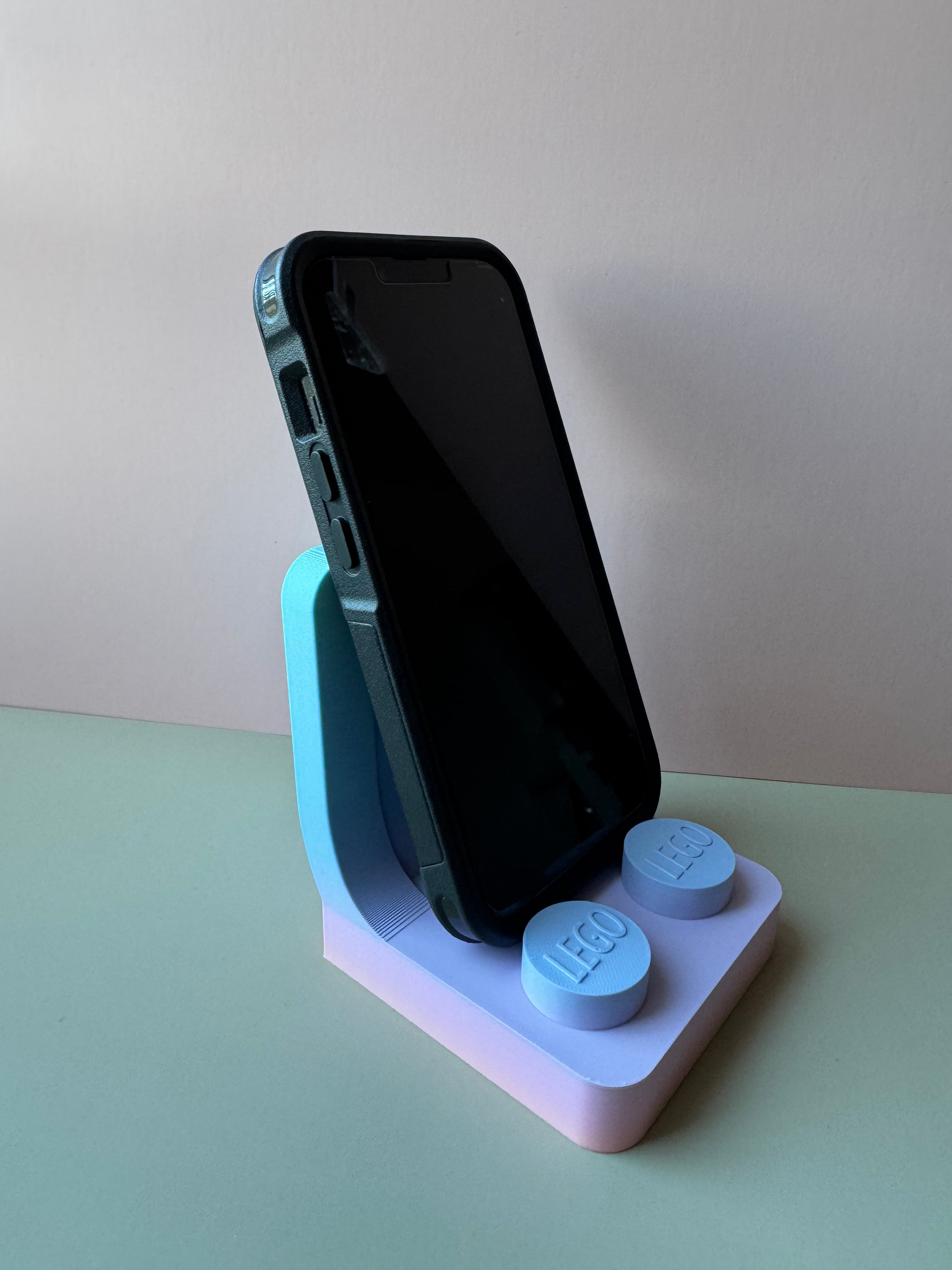 Telefoonsteuntje Lego stoel