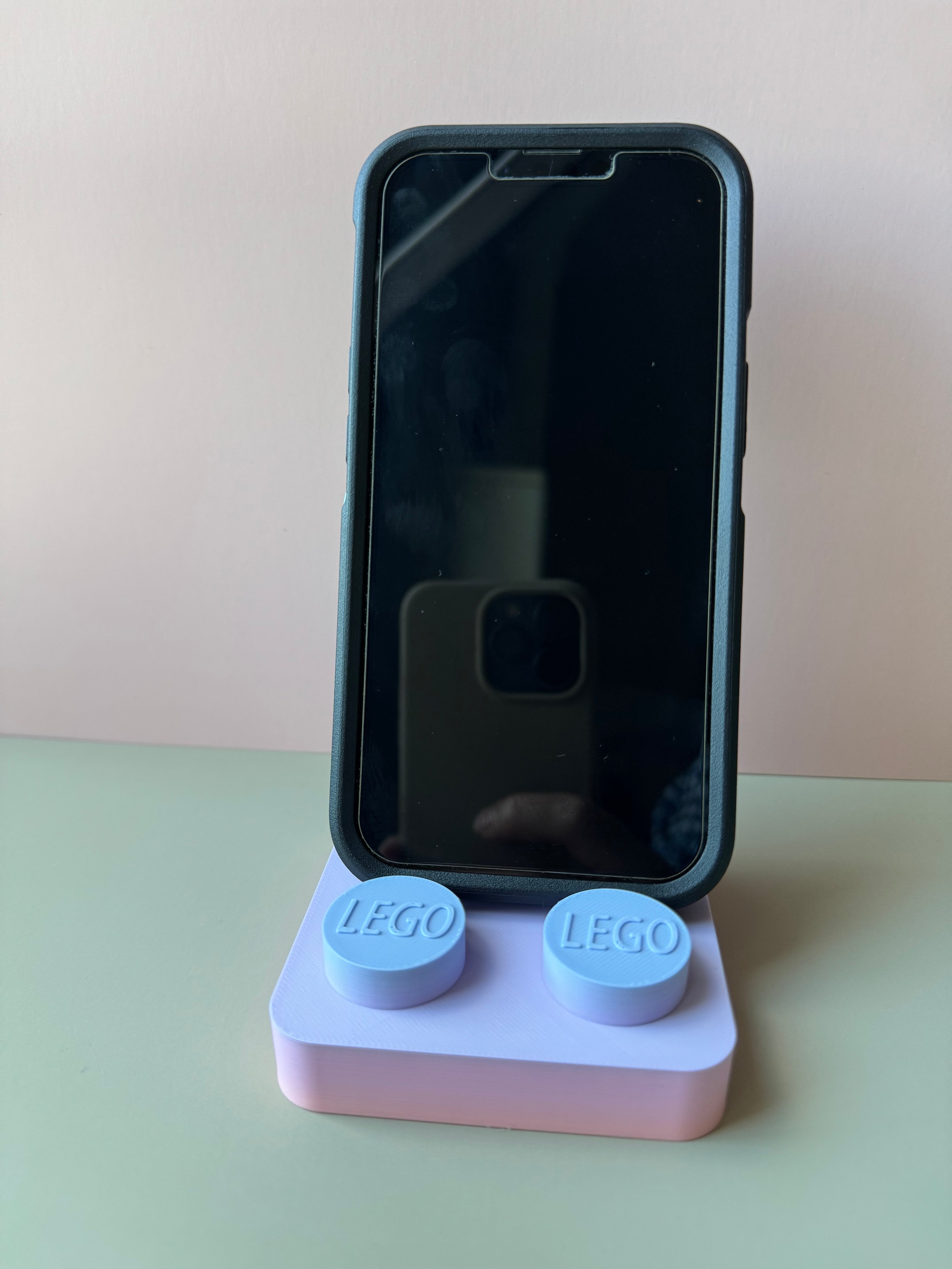 Telefoonsteuntje Lego stoel
