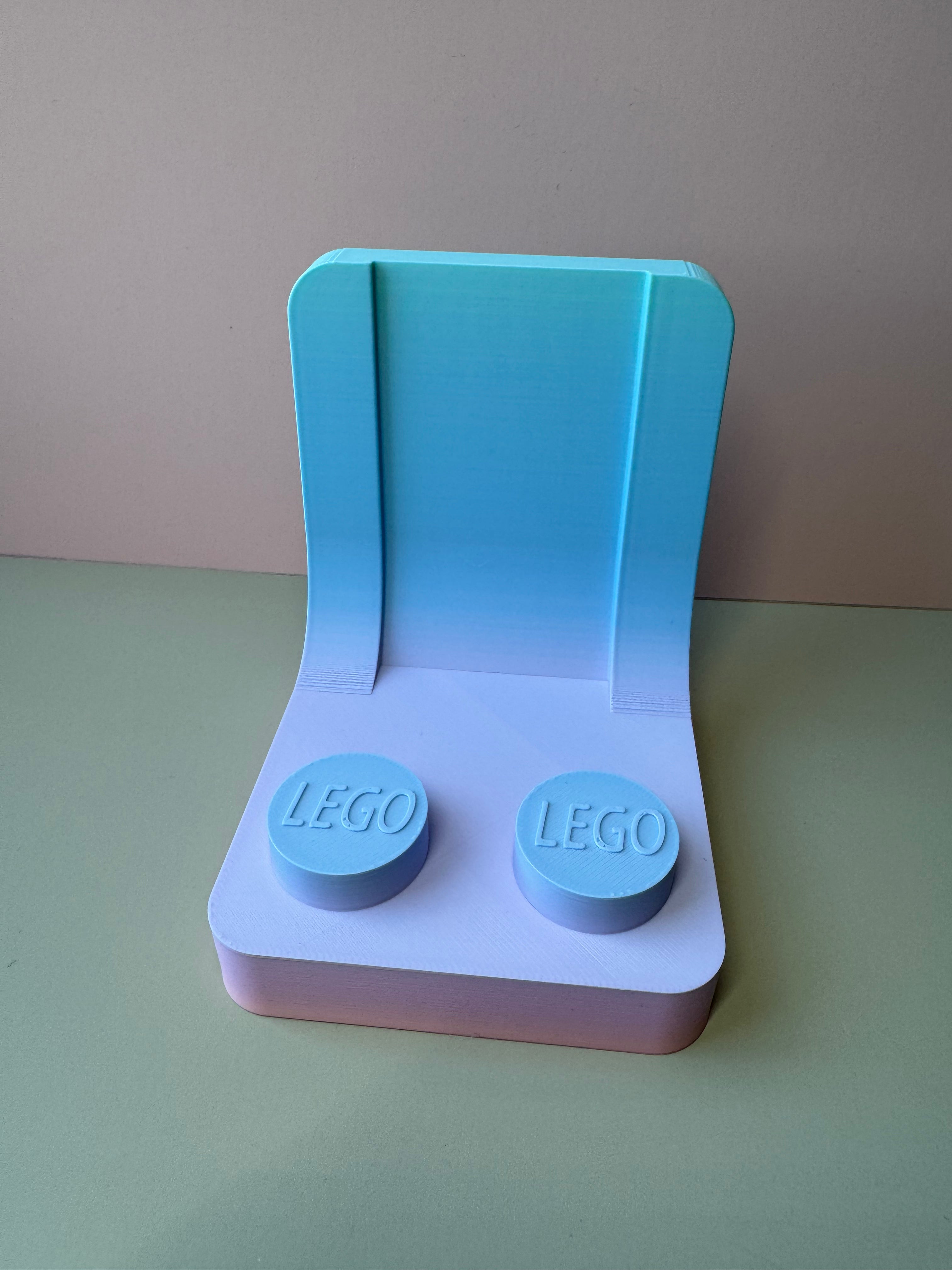 Telefoonsteuntje Lego stoel