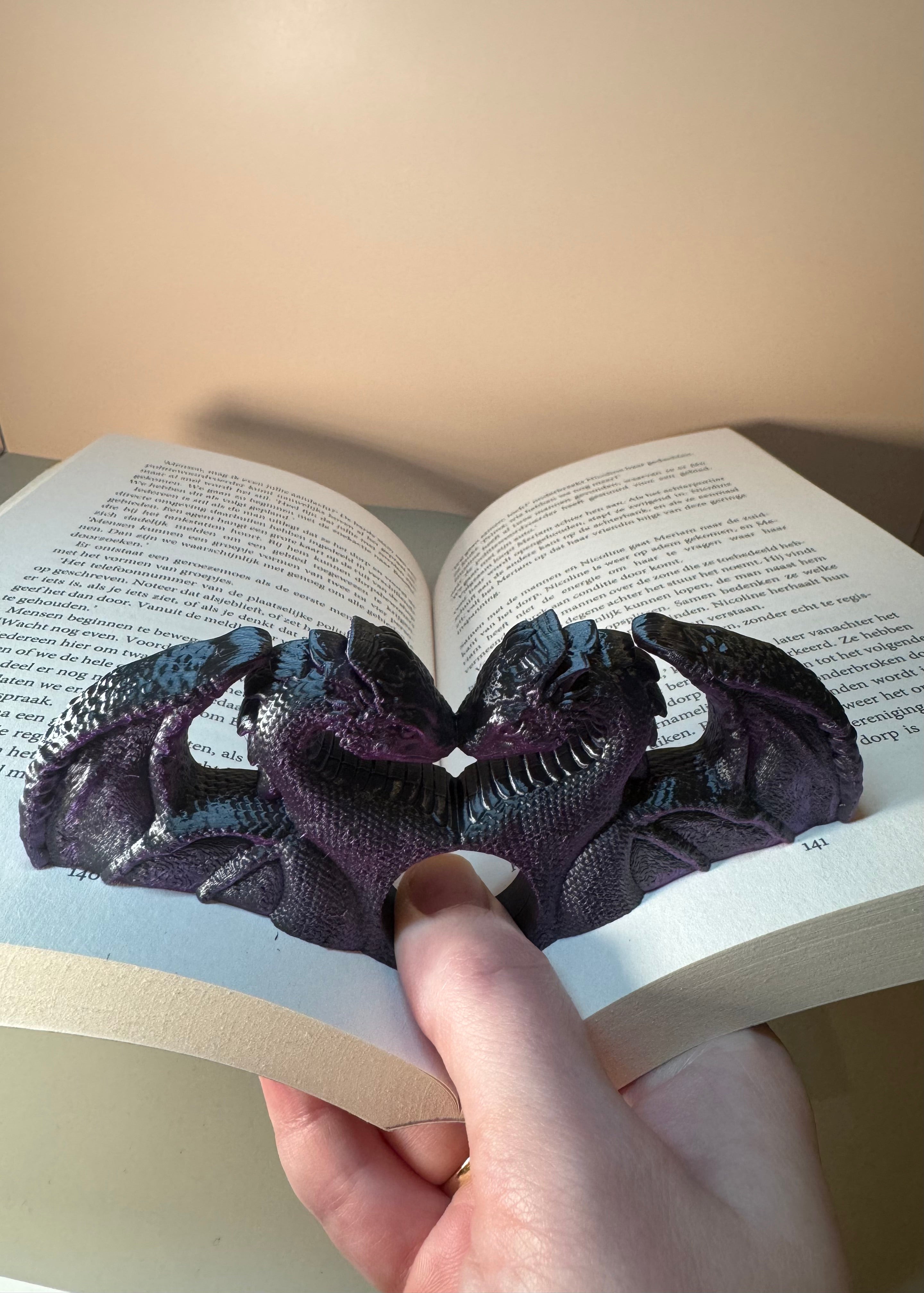 Fantasy dragon bookpage holder