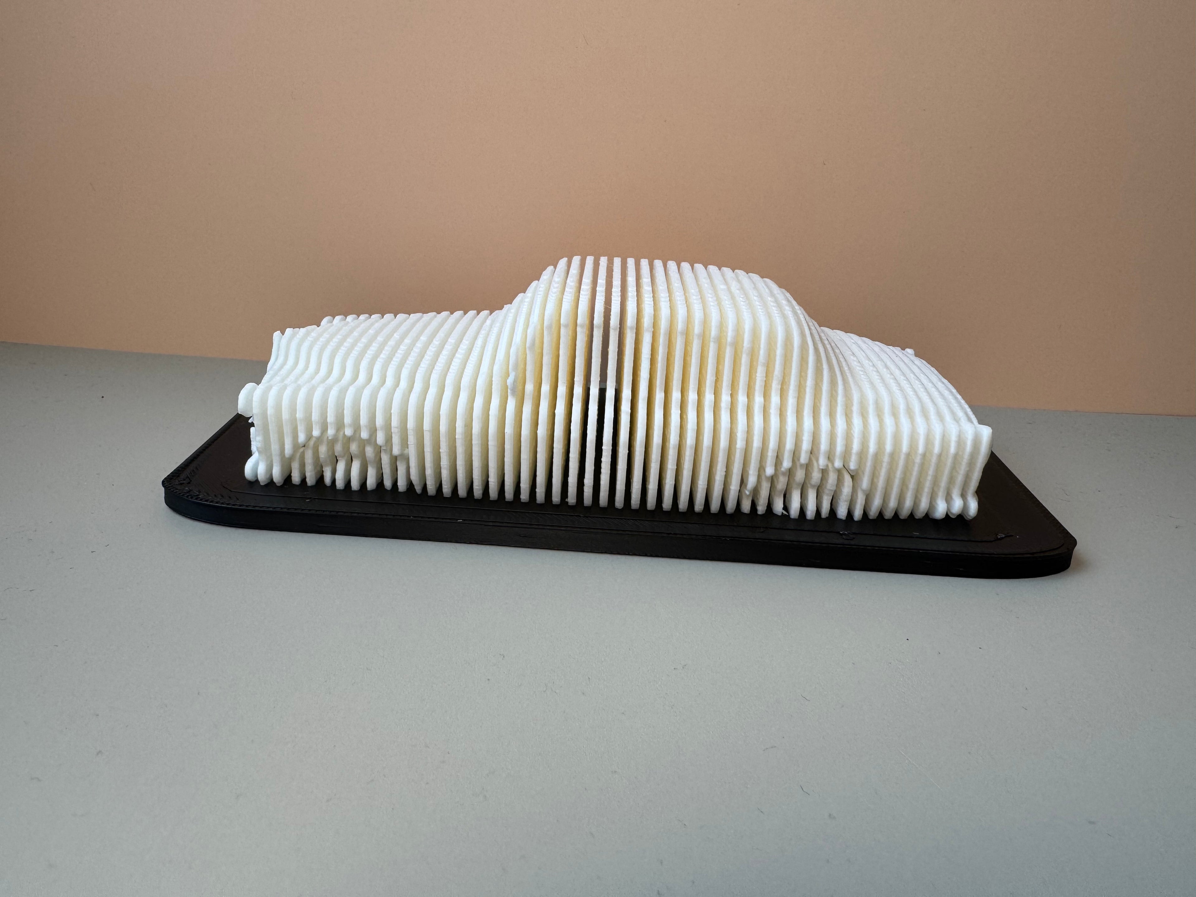 Volvo Amazon sliced car model