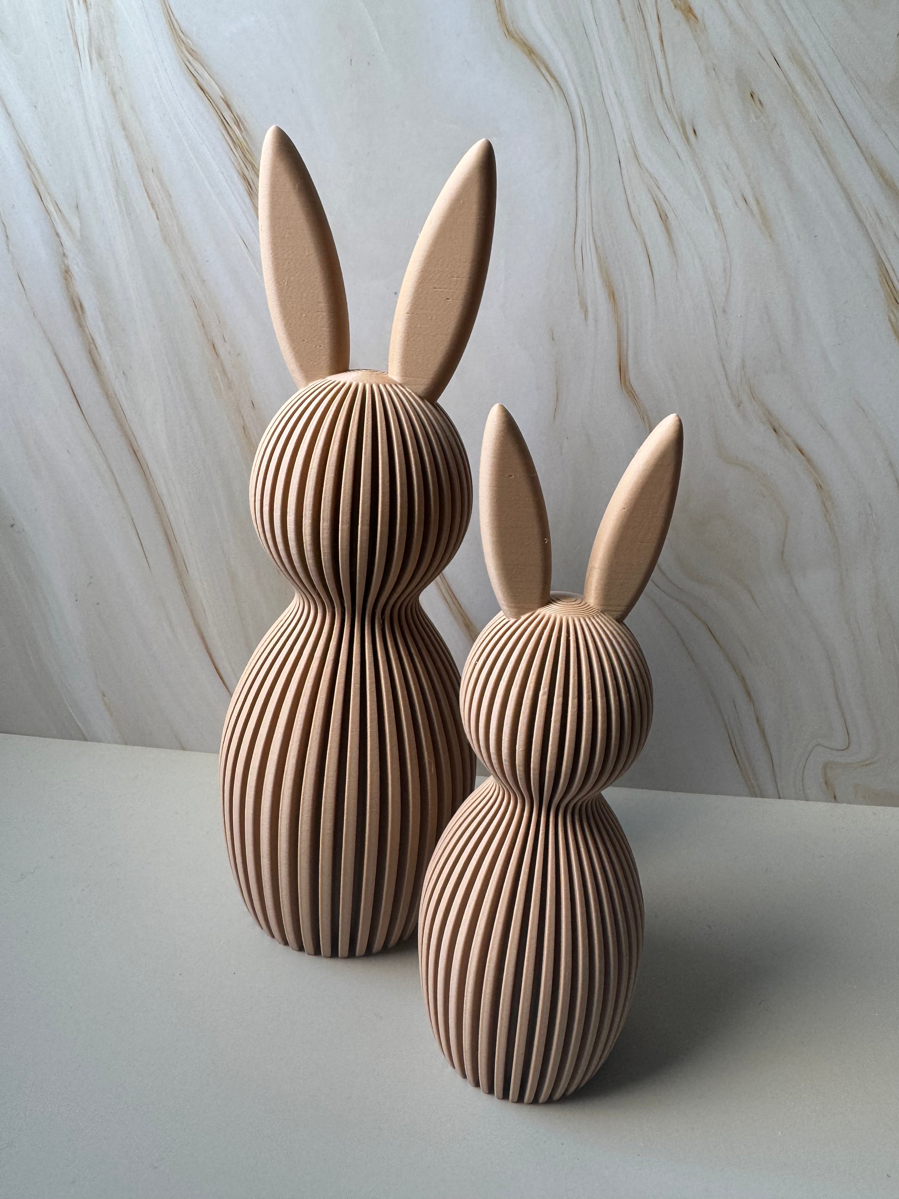 Decoratie konijnen ribbelstructuur