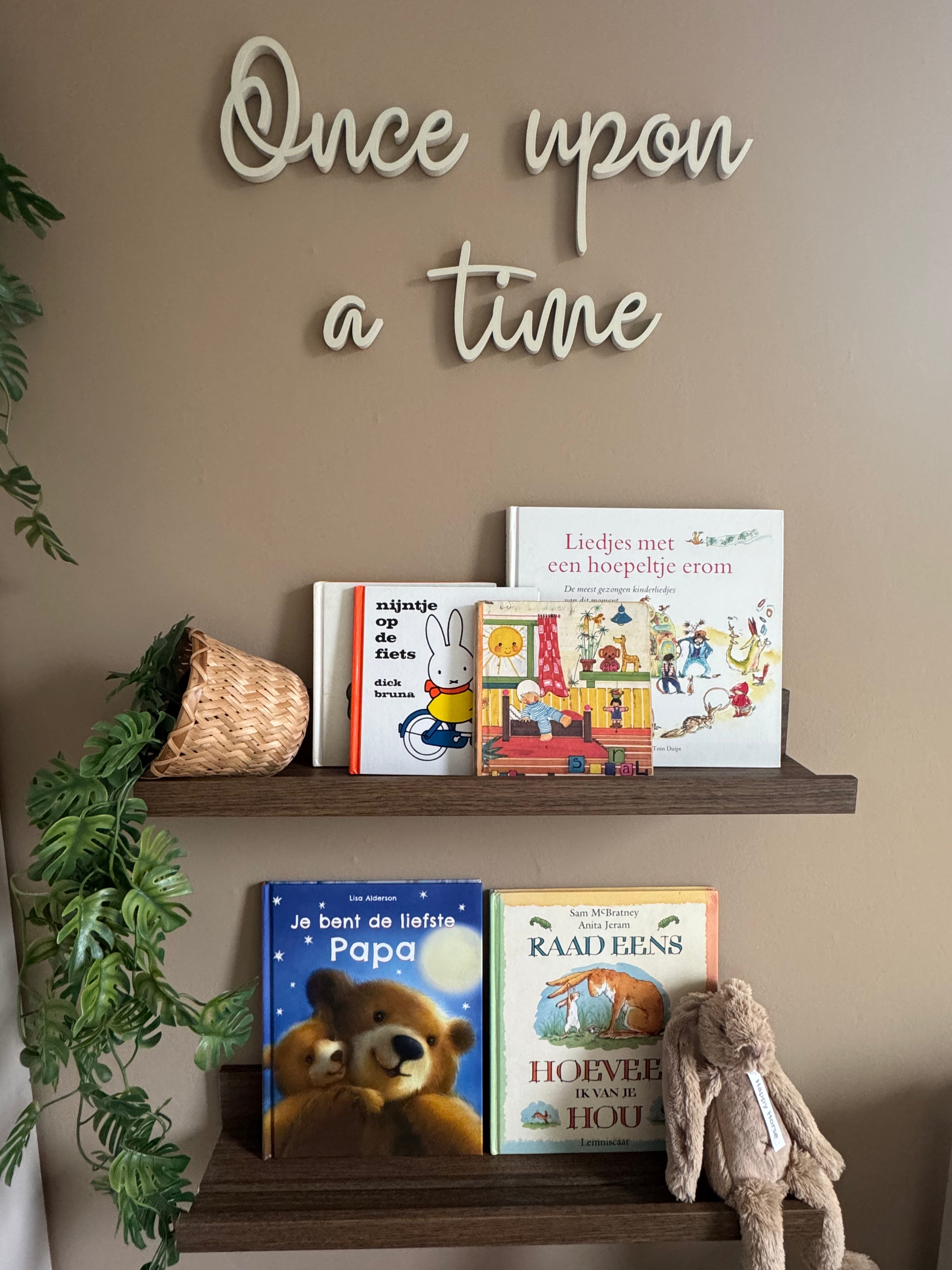 Once upon a time letters voor leeshoek op babykamer / kinderkamer