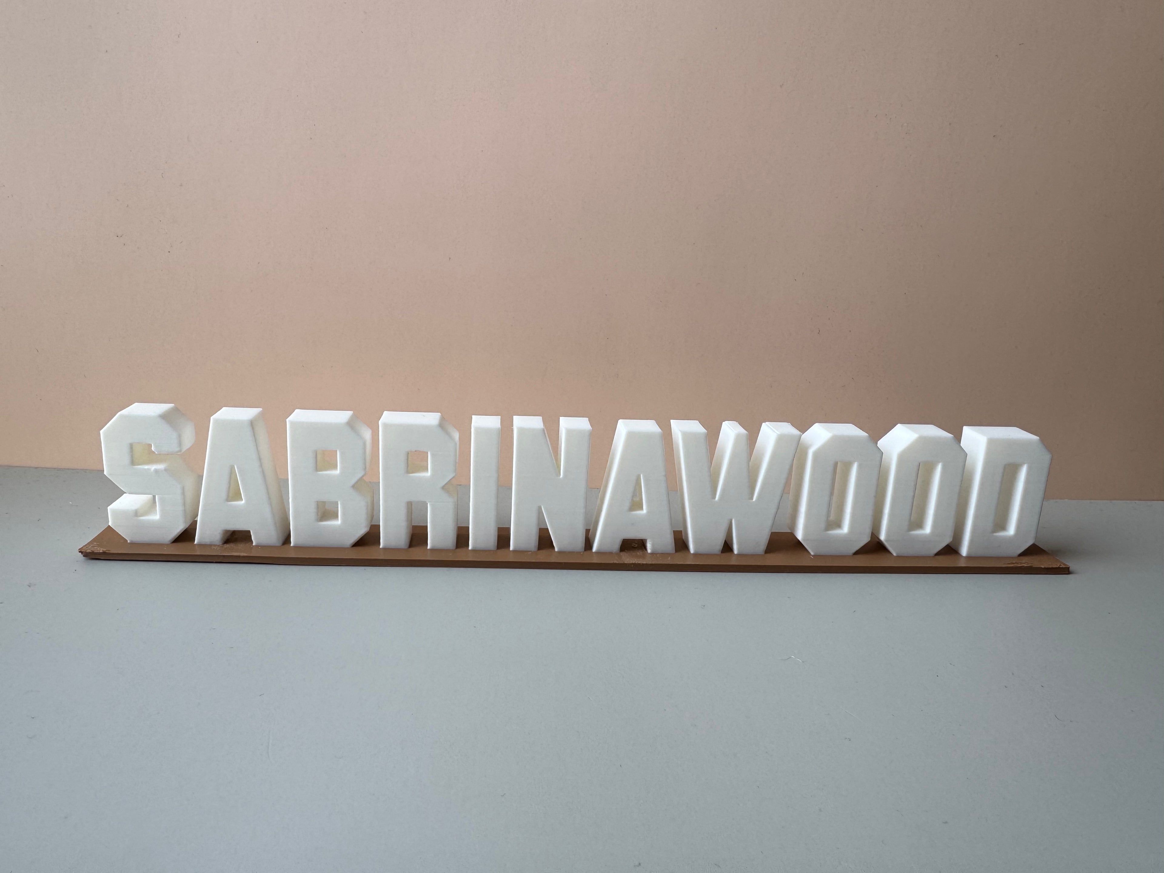 Sabrinawood sign