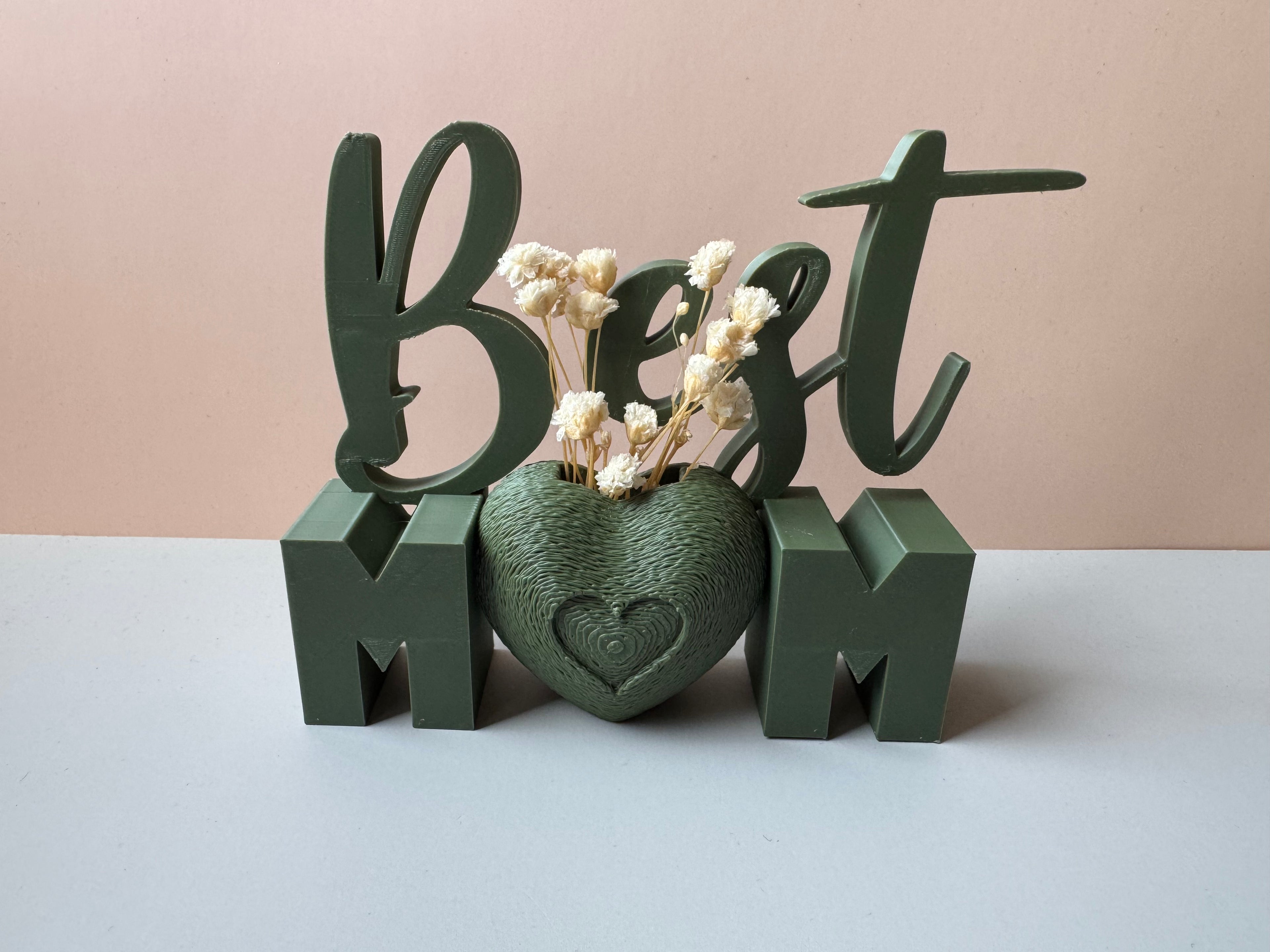 Moederdagcadeau best mom vaasje