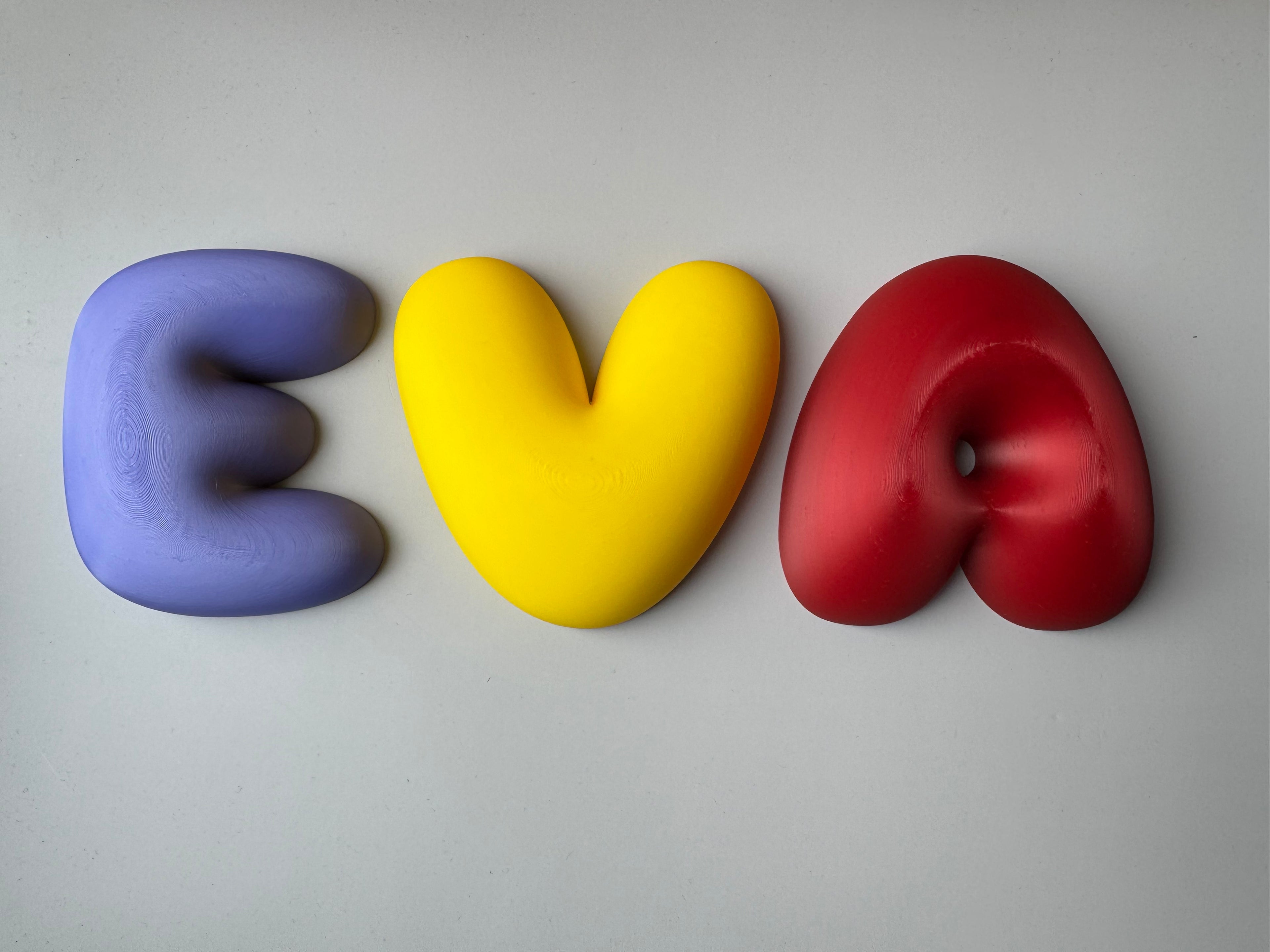3D Bubble Letters
