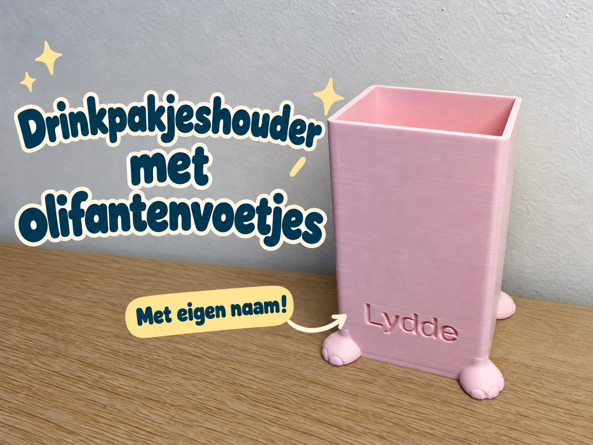 Pakjeshouder olifant met aanpasbare naam