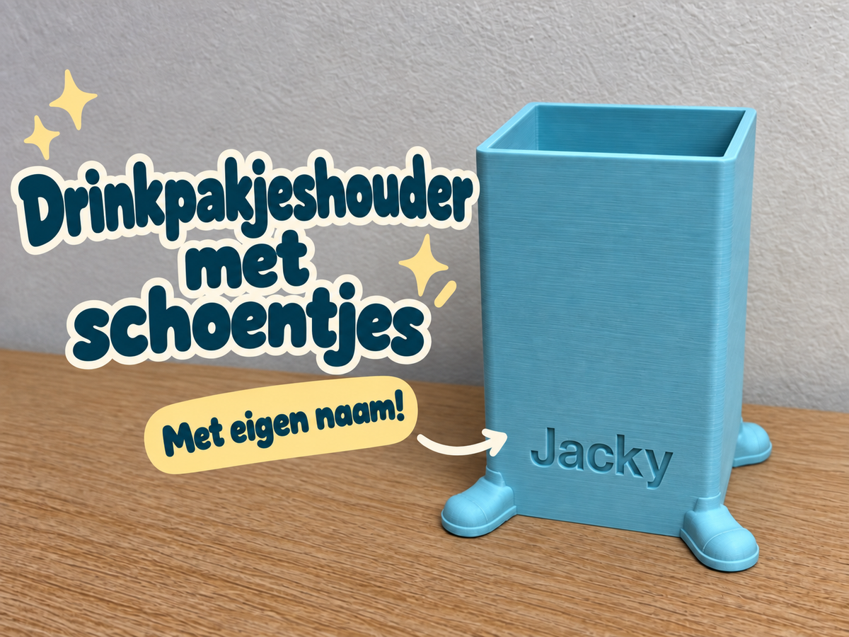 Pakjeshouder schoenen met aanpasbare naam