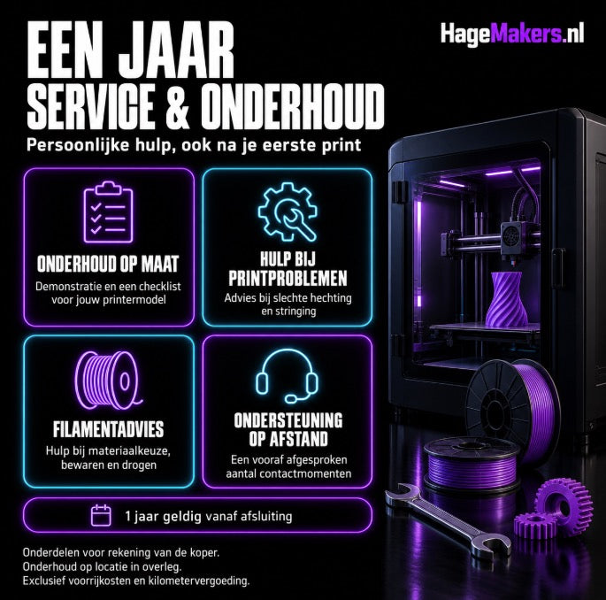 3D printer service- en onderhoudscontract